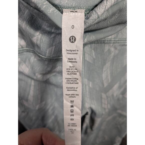 Lululemon Swift Speed High-Rise Tight 28" Womens 0 Reverberate Chevron Jacquard - Picture 10 of 14